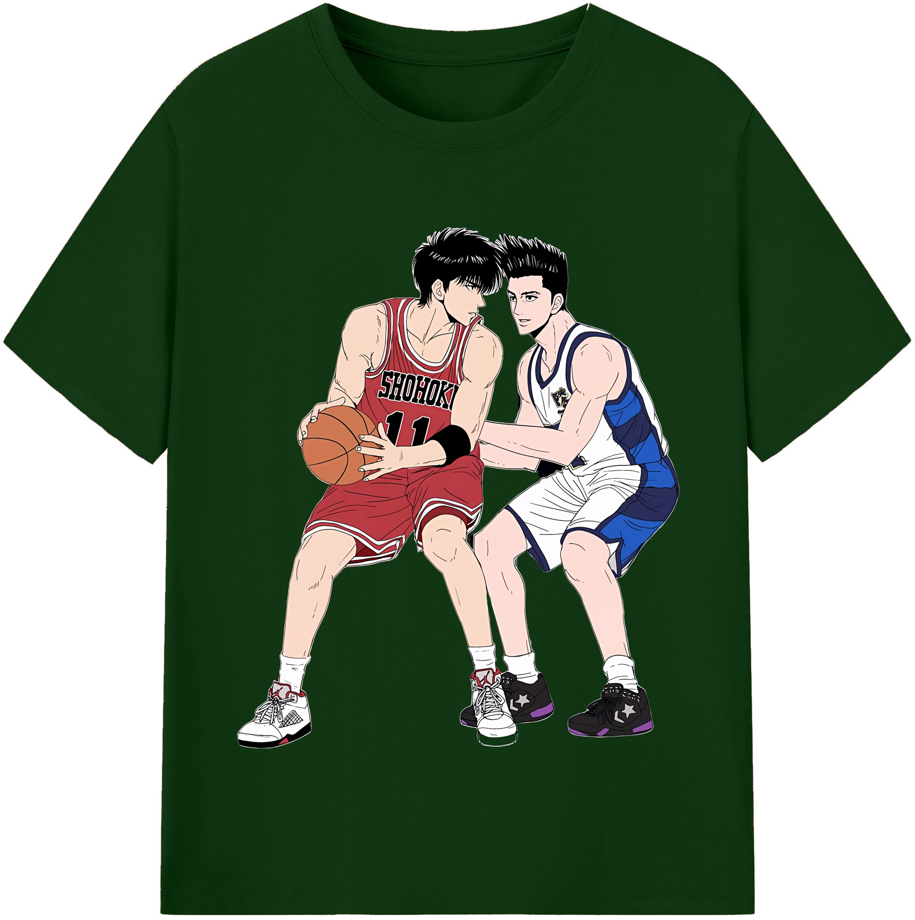 （画像用） SLAM DUNK／スラムダンク 綿100％半袖Tシャツ（フロントプリント）